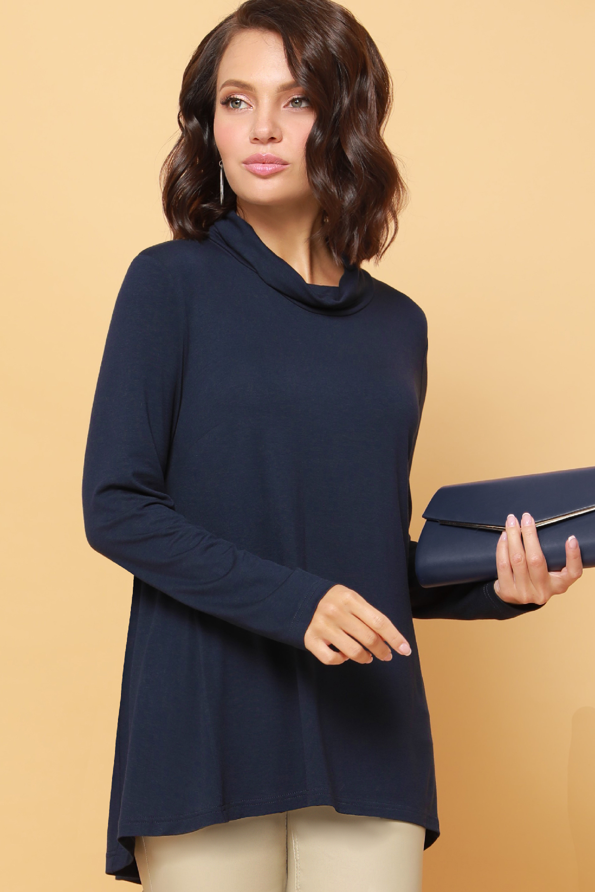 

Лонгслив женский DSTrend 266 синий 50 RU, 0266