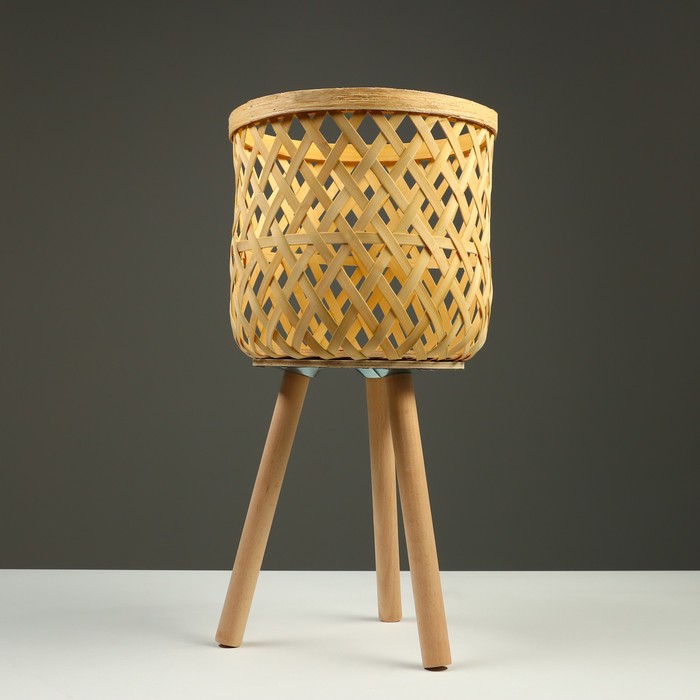 Подставка для цветов NoBrand 10166105 28 х 28 х 26 см, натуральный