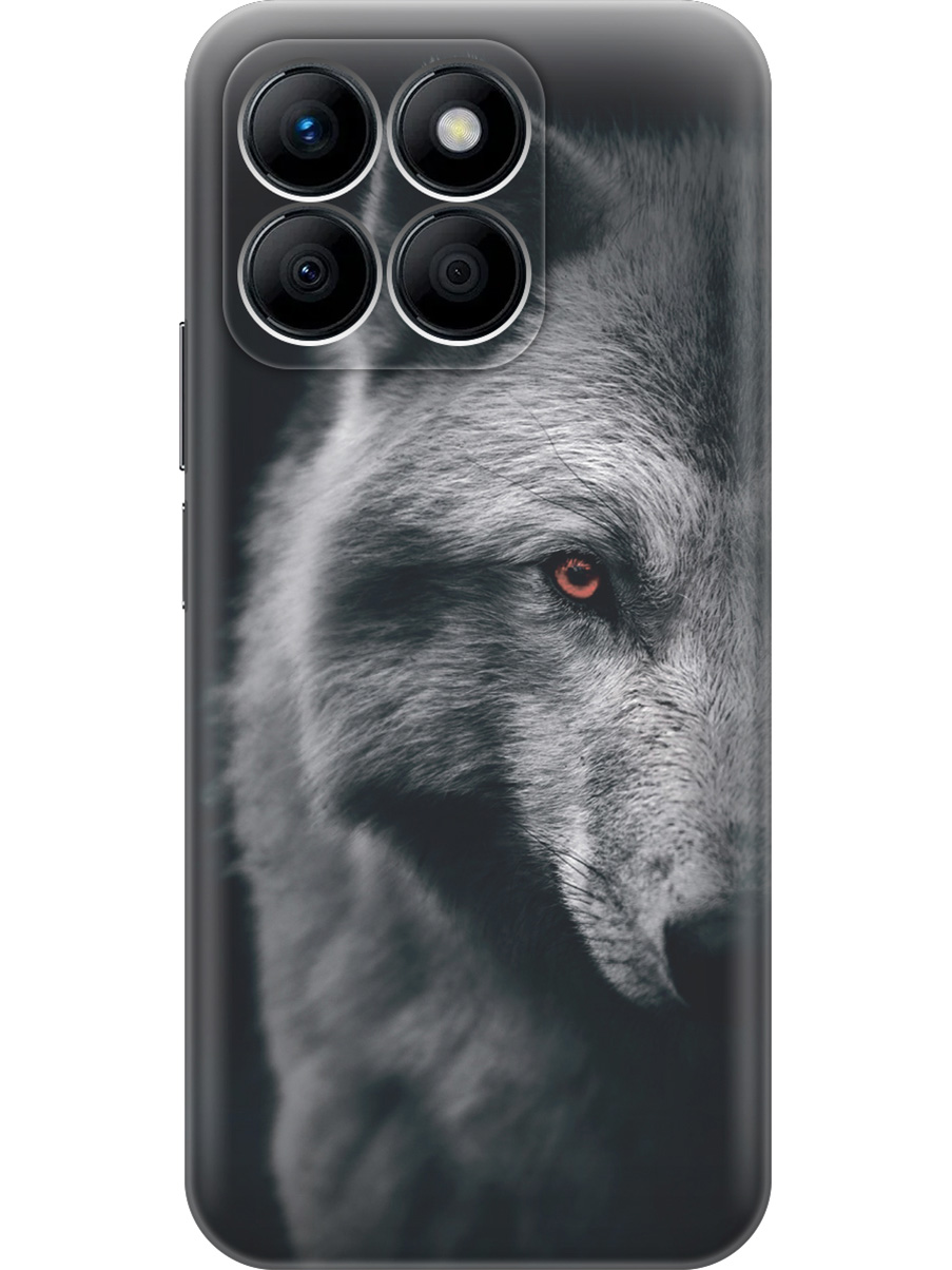 

Силиконовый чехол на Honor X8b с принтом "Красноглазый волк", Прозрачный;красный;серый;черный, 781973213