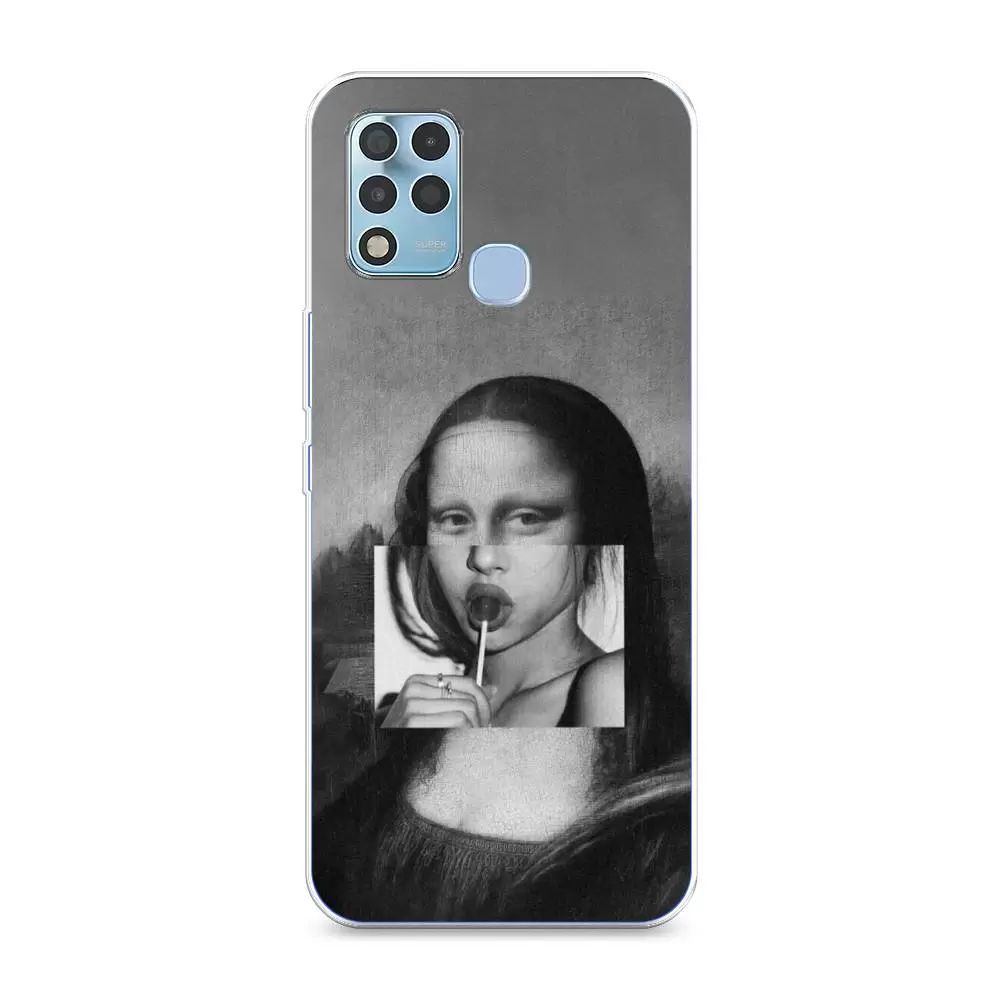 

Чехол Awog на Infinix Hot 11 G37 "Mona Lisa sucking lollipop", Разноцветный, 3102150-9