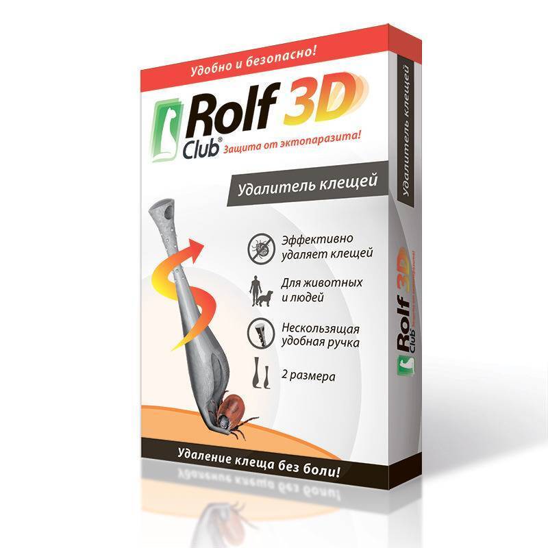 

Выкручиватель Rolf Club 3D Удалитель клещей 2шт, Серый