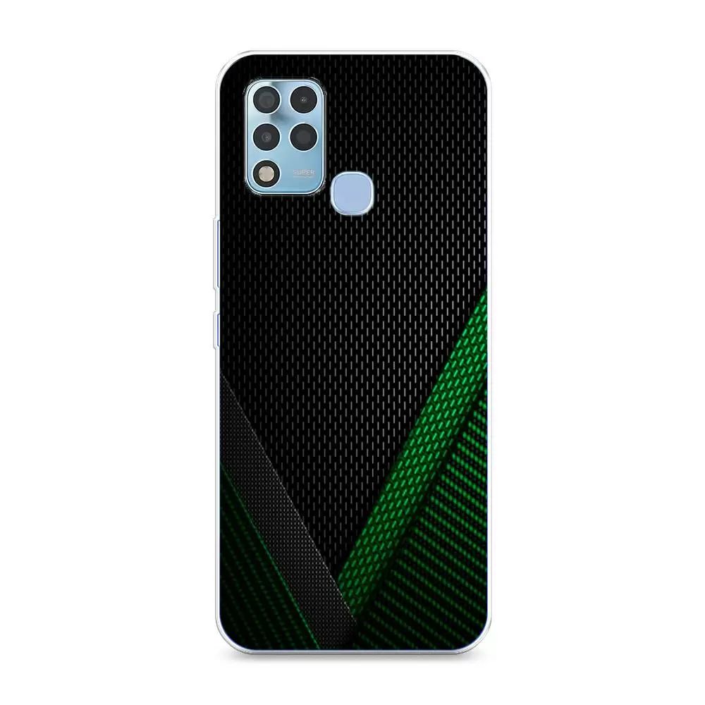 

Чехол Awog на Infinix Hot 11 G37 "Зеленый карбон", Зеленый;черный, 3102150-3