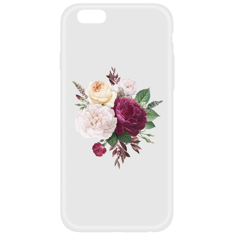 Чехол-накладка Софт Цветочная композиция для iPhone 6/6s