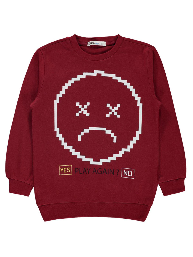 

Свитшот для мальчиков Civil Boys 19E738306K11-1 бордовый 24-36 мес (доставка из-за рубежа), 19E738306K11-1