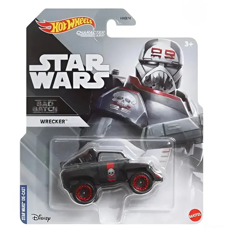 

Машинка металлическая Hot Wheels HHC09 тематическая STAR WARS коллекционная Wrecker, Черный;красный, HW-metall-all