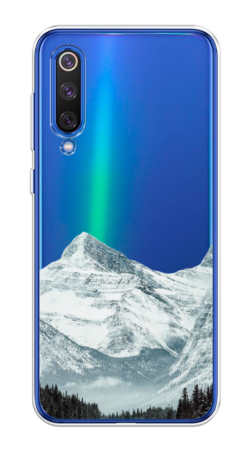 

Чехол на Xiaomi Mi9 SE "Горы арт 1", Белый;зеленый, 35250-2