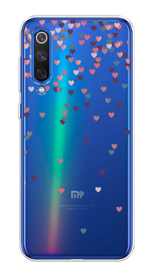 

Чехол на Xiaomi Mi9 SE "Посыпка сердечки", Розовый;фиолетовый, 35250-3