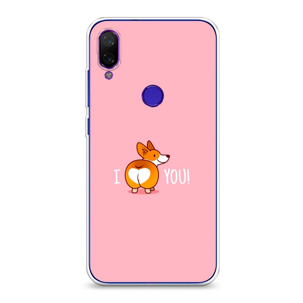 

Чехол на Xiaomi Mi Play "Корги I love you", Розовый;коричневый;белый, 35350-1