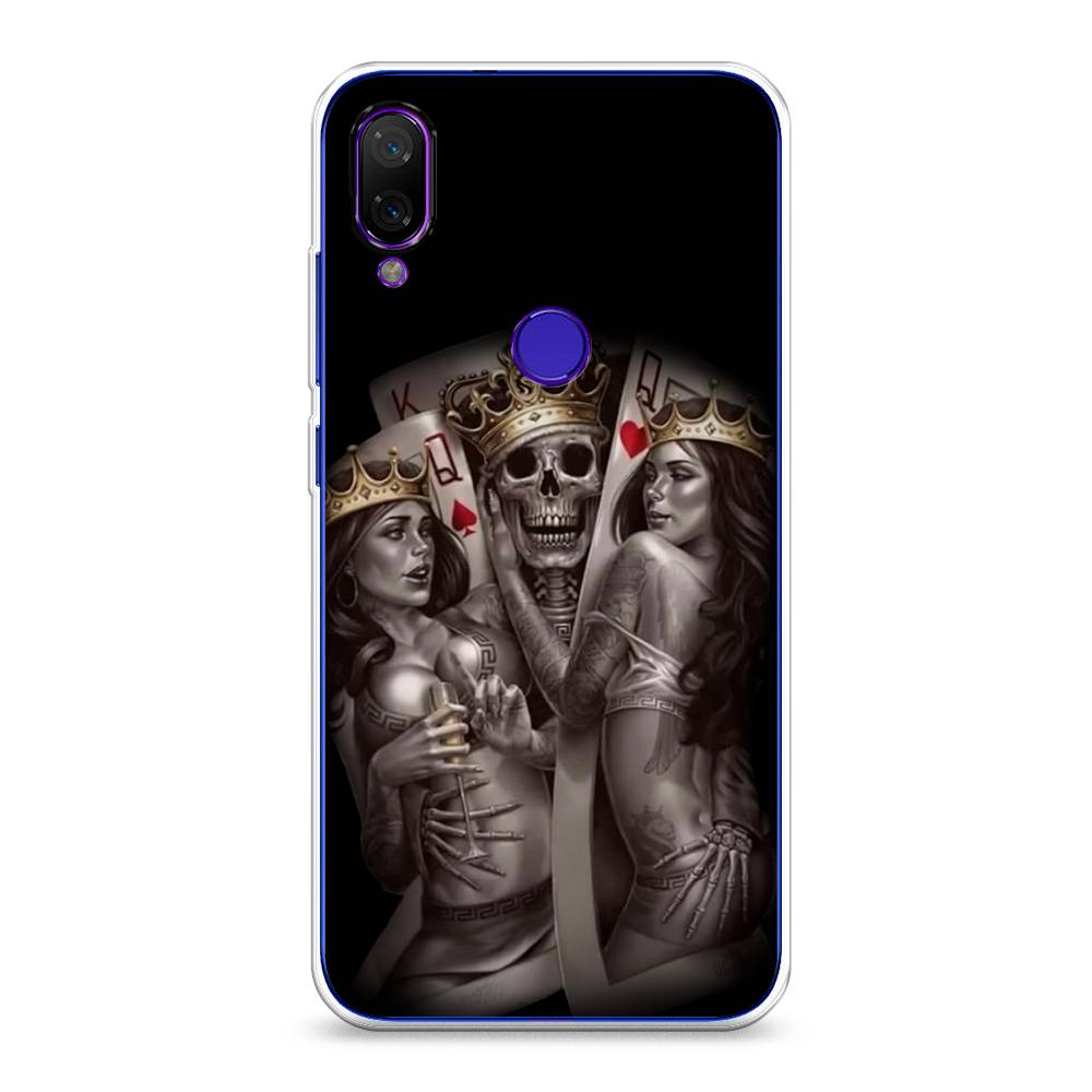 

Чехол на Xiaomi Mi Play "Карты король и королевы", Серый;желтый, 35350-6