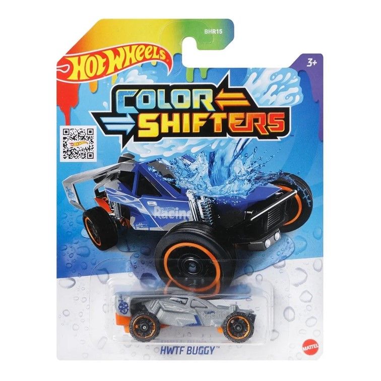 

Машинка металлическая Hot Wheels CFM36 коллекционная модель меняющая цвет HWTF Buggy, Серый;синий, HW-metall-all