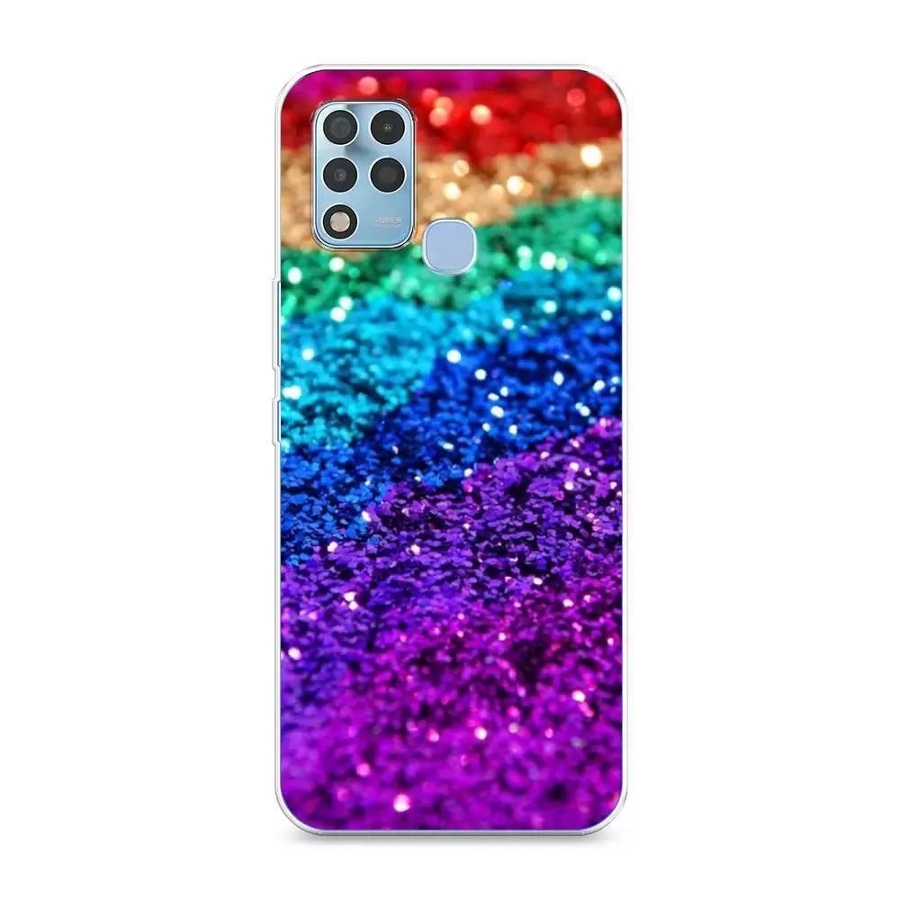 

Чехол Awog "Блестящая радуга рисунок" для Infinix Hot 11 G37, Разноцветный, 3102150-3