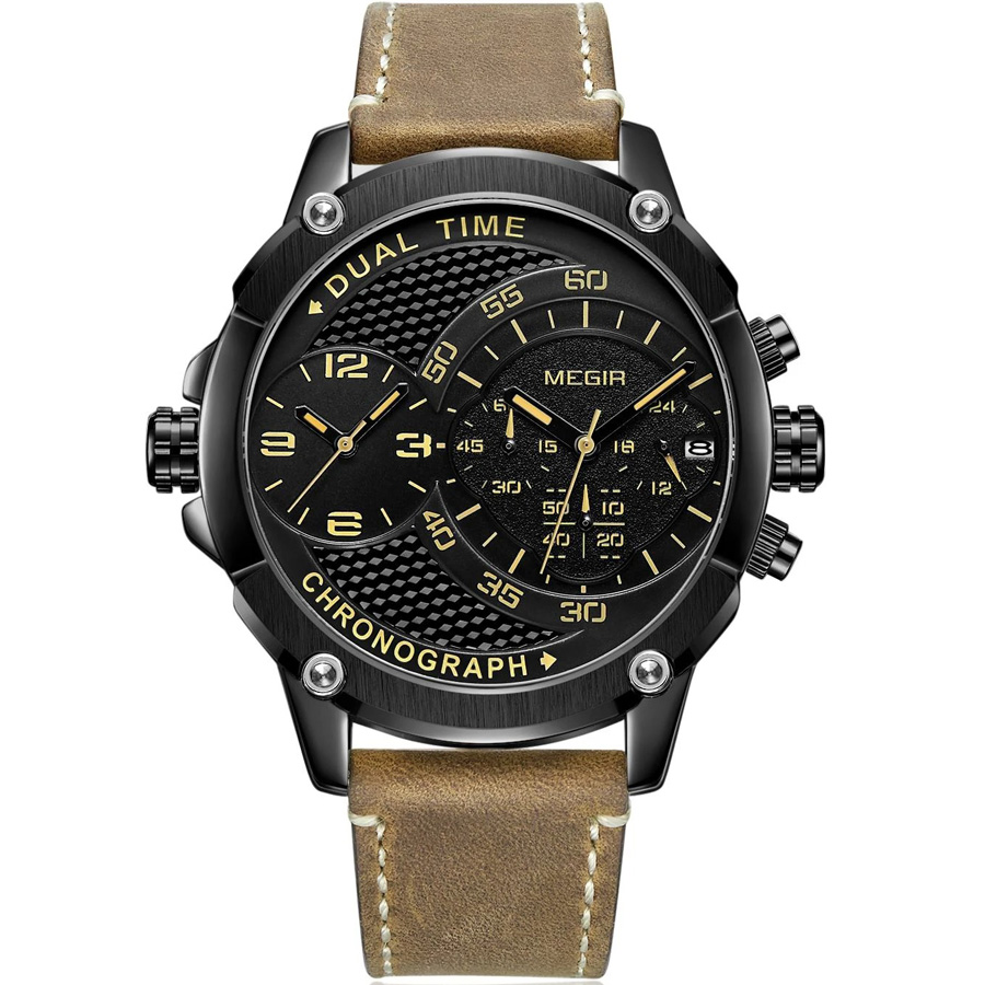 Наручные часы мужские Megir ML2093G коричневые