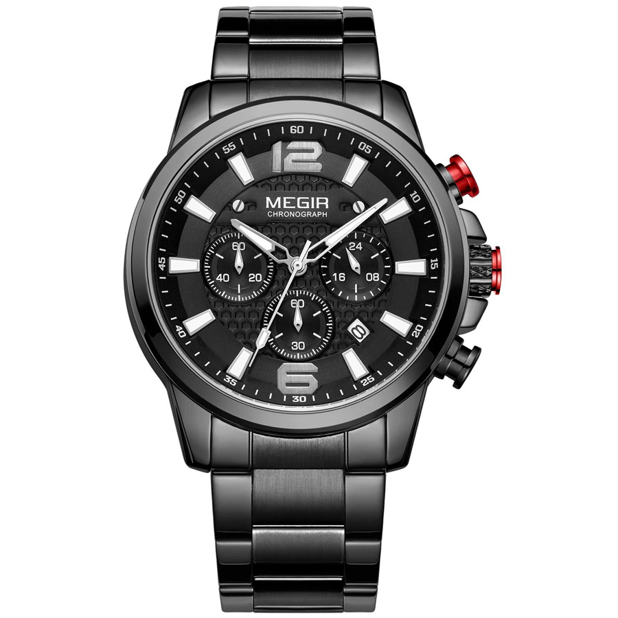 Наручные часы мужские Megir MS2156G черные