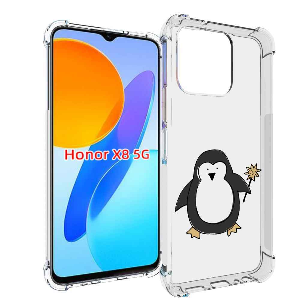 

Чехол MyPads Волшебный пингвин для Honor X8 5G, Прозрачный, Tocco