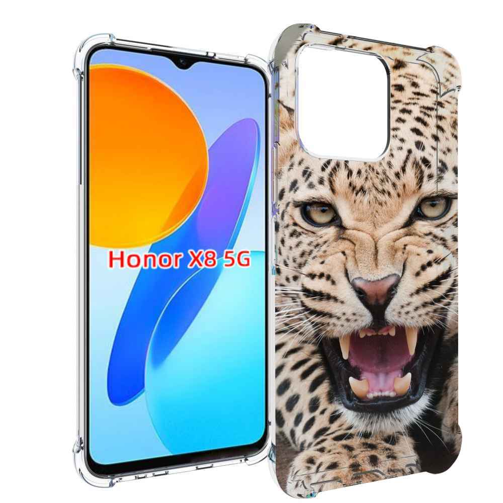 

Чехол MyPads Гепард-красивый мужской для Honor X8 5G, Прозрачный, Tocco