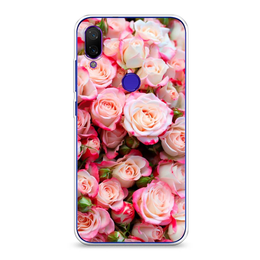 

Чехол на Xiaomi Mi Play "Много роз", Розовый, 35350-2