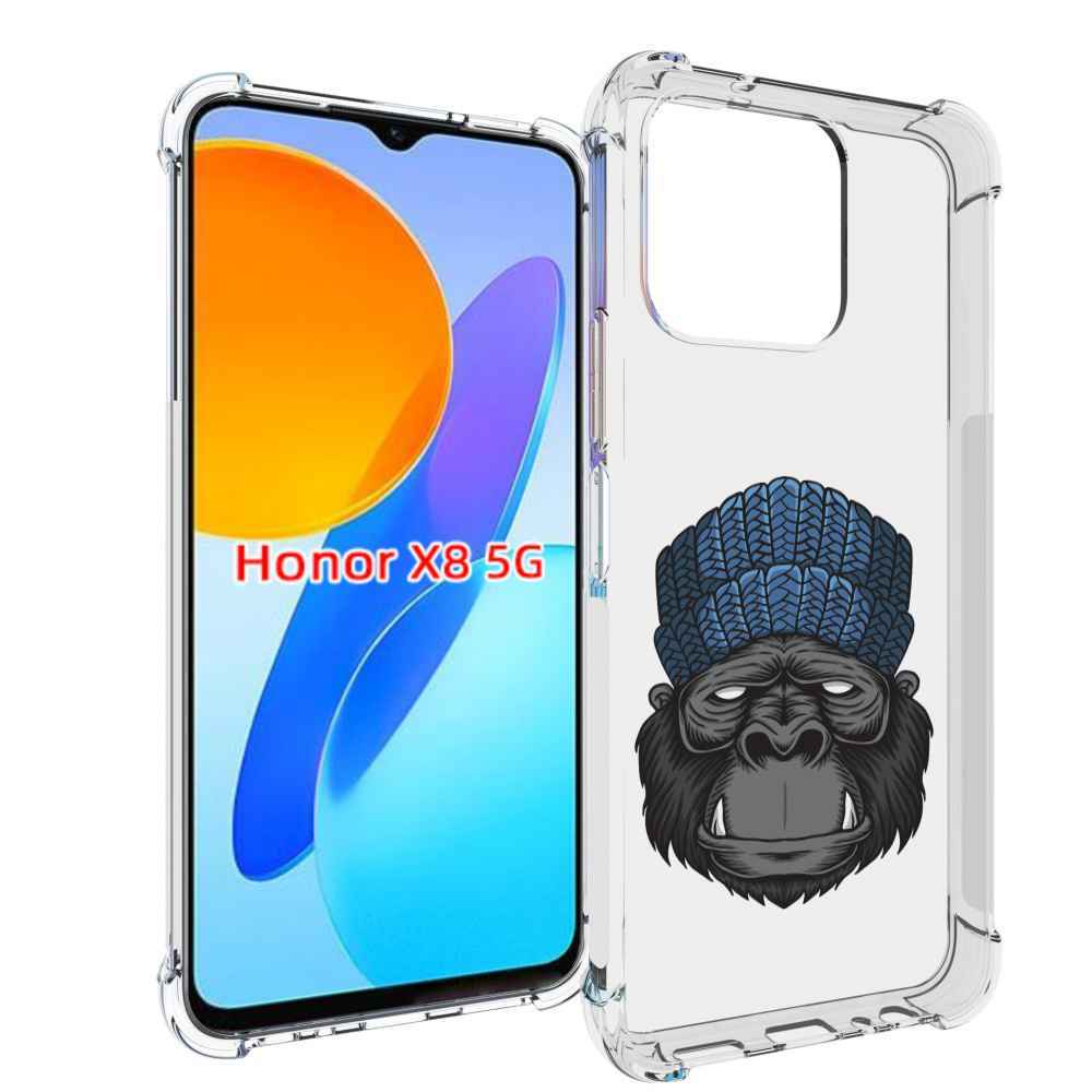 

Чехол MyPads Горила для Honor X8 5G, Прозрачный, Tocco