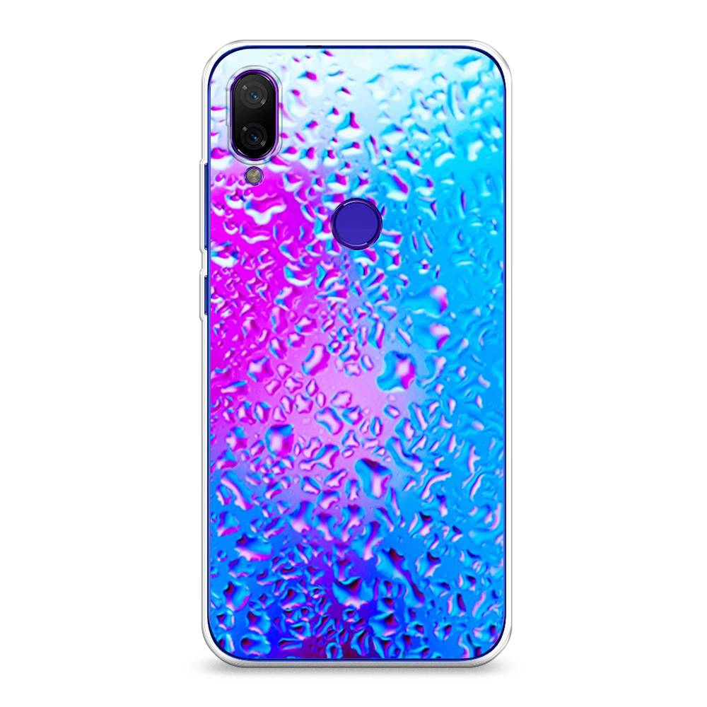 

Чехол на Xiaomi Mi Play "Капли на стекле", Голубой;розовый, 35350-3