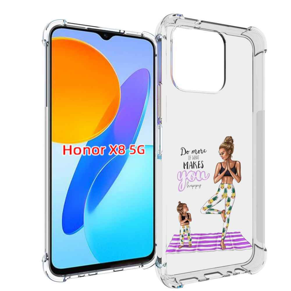 

Чехол MyPads Девочки-в-ананасах для Honor X8 5G, Прозрачный, Tocco