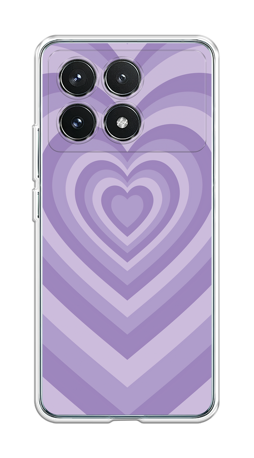 

Чехол на Xiaomi Redmi K70 5G "Violet heart latte", Фиолетовый, 320850-1