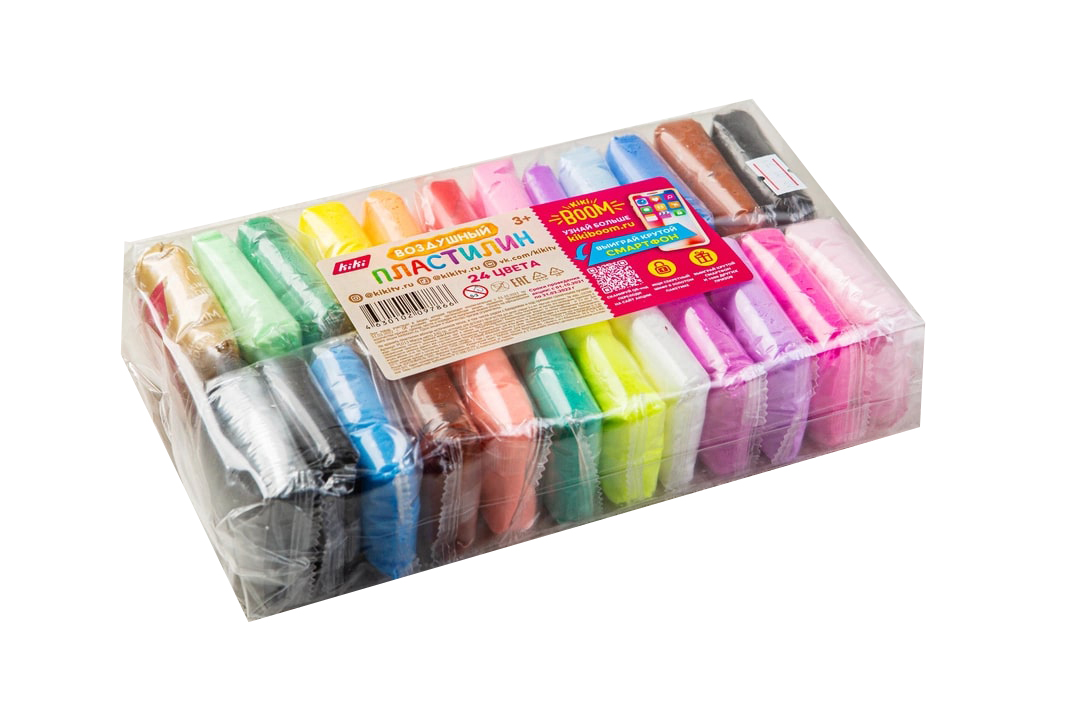 

Пластилин ВкусВилл Воздушный 24 цвета