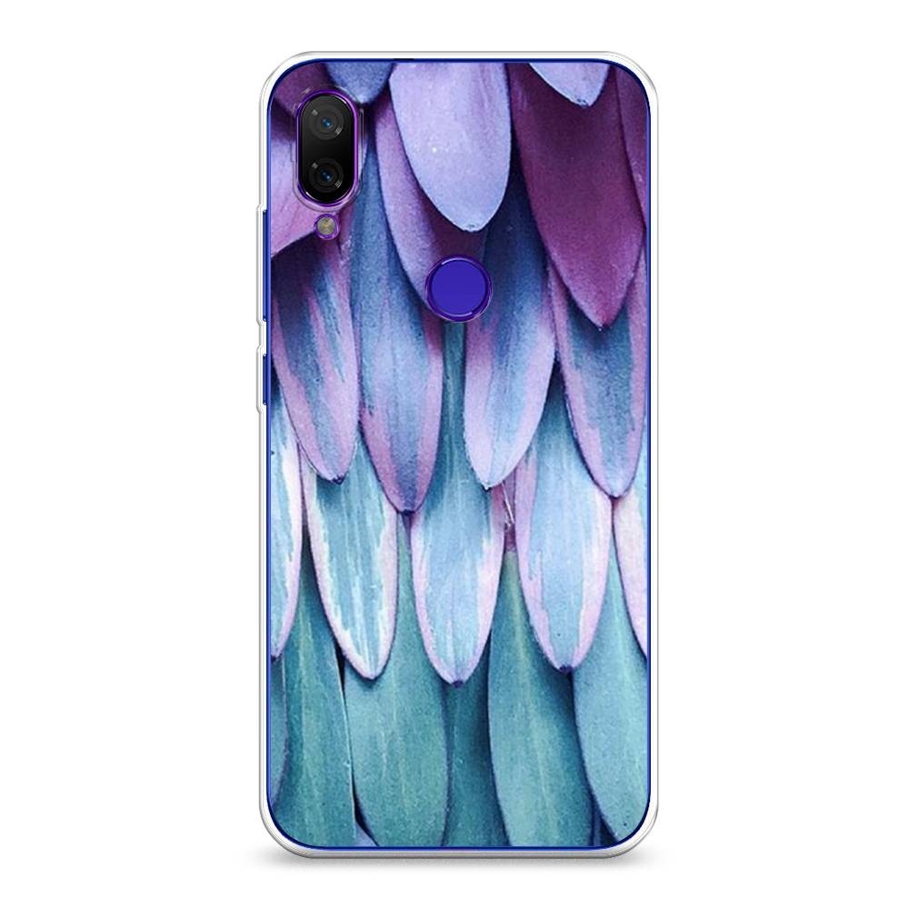 

Чехол на Xiaomi Mi Play "Синее перо", Фиолетовый;голубой, 35350-3