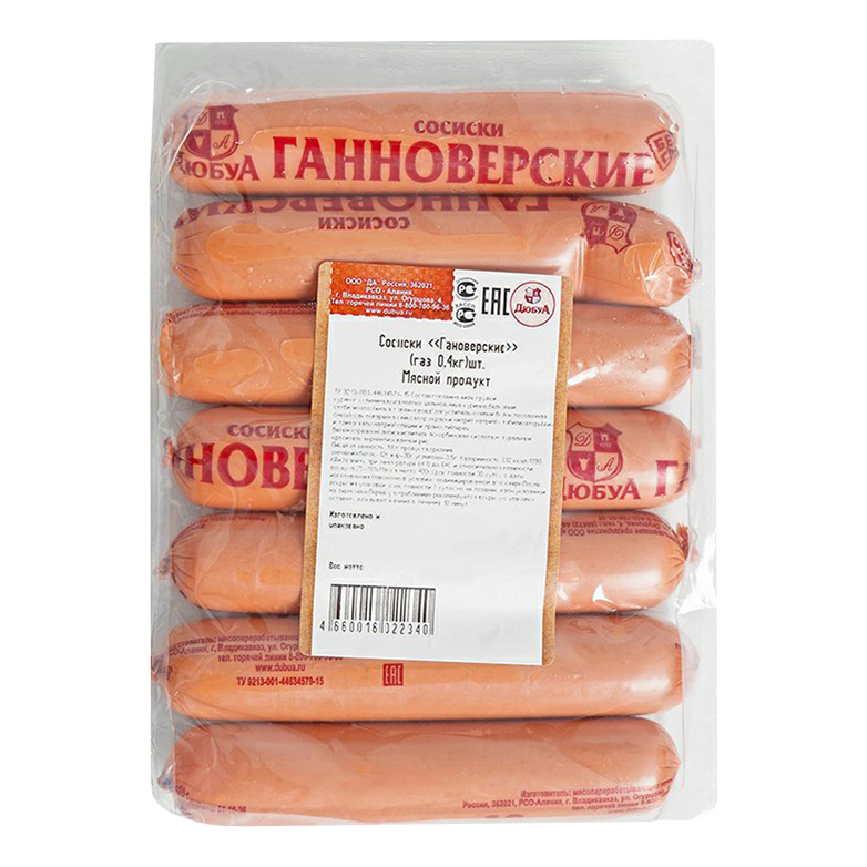 

Сосиски Бужаново Ганноверские вареные 400 г