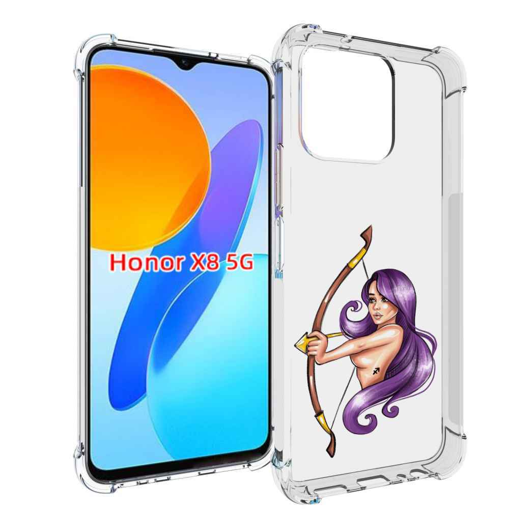 

Чехол MyPads Девушка-Стрелец женский для Honor X8 5G, Прозрачный, Tocco