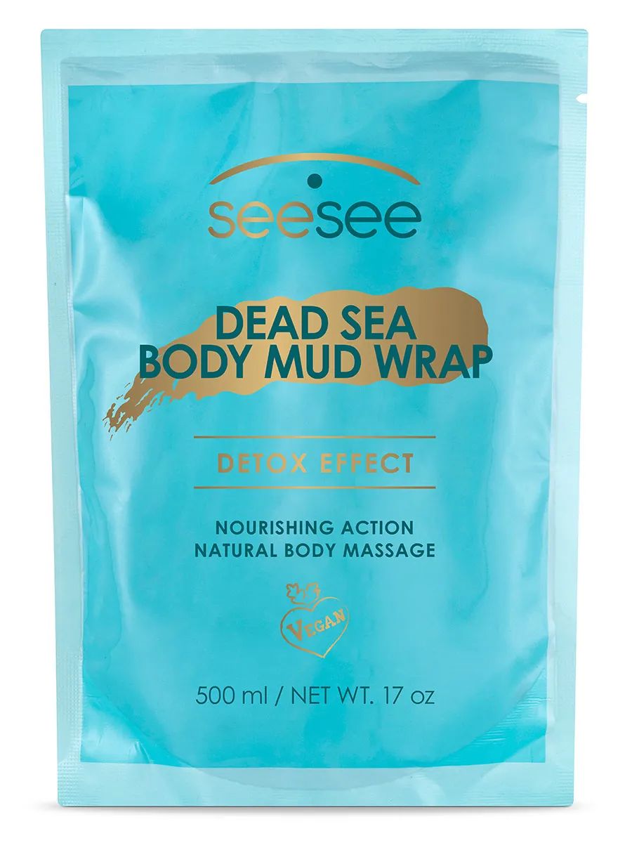 Антицеллюлитное обертывание SeeSee для тела с грязью Мертвого моря , 500 гр