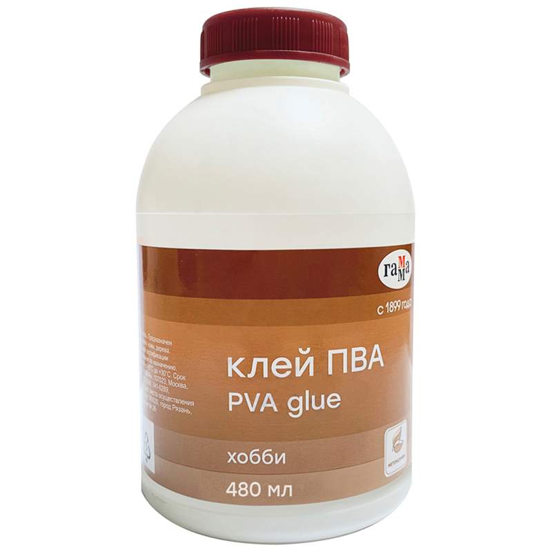 

Клей ПВА Гамма 321665, 480 г. 3 штуки