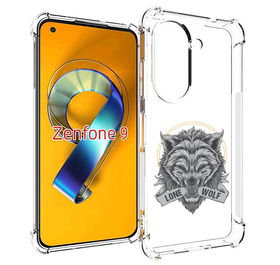 Чехол MyPads Одинокий-волк мужской для Asus Zenfone 9 (AI2202)