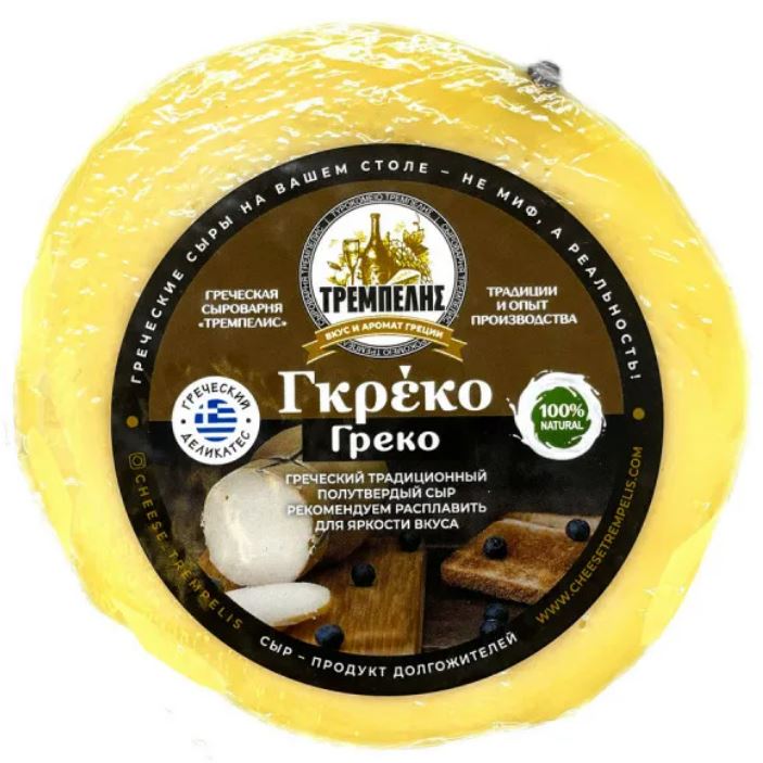 

Сыр полутвердый Тремпелис Греко классика +-350 г