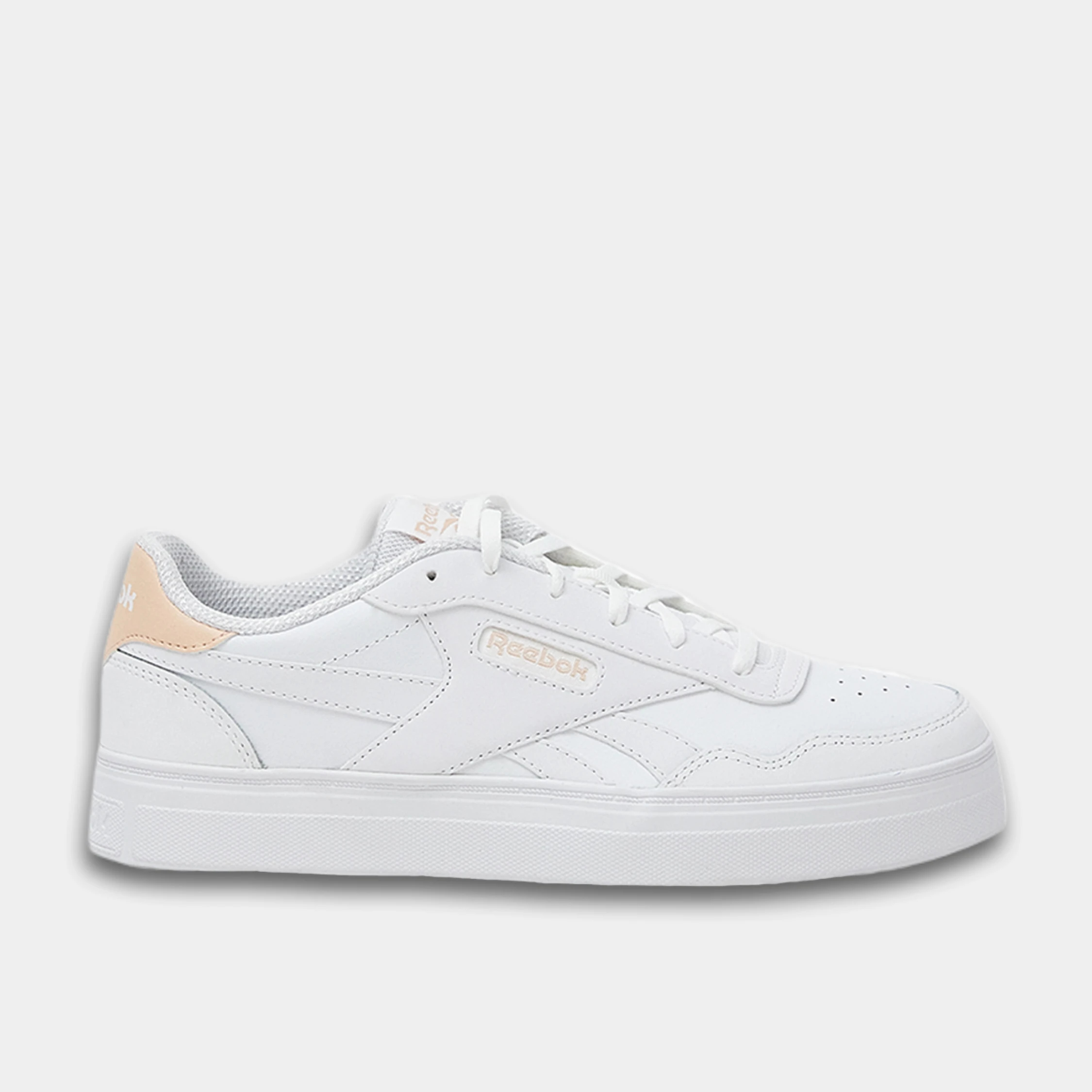 

Кеды женские Reebok Court Advance Bold 100207970 белые 40.5 EU, Белый, Court Advance Bold