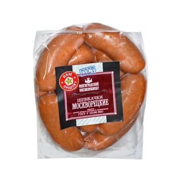 

Шпикачки Царь-Продукт Москворецкие +-500 г