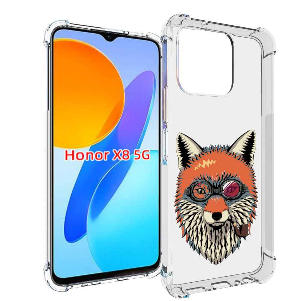 

Чехол MyPads Деловой лис для Honor X8 5G, Прозрачный, Tocco