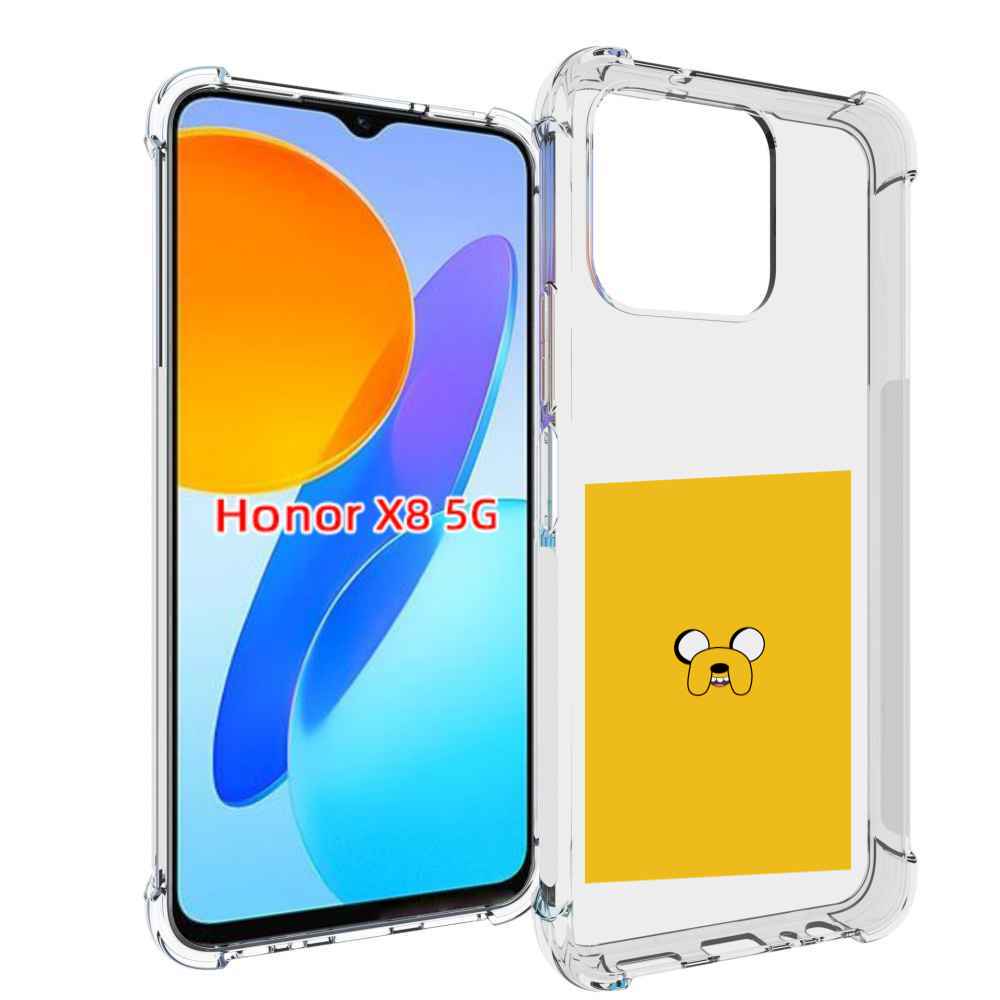 

Чехол MyPads Джейк-время-приключений для Honor X8 5G, Прозрачный, Tocco