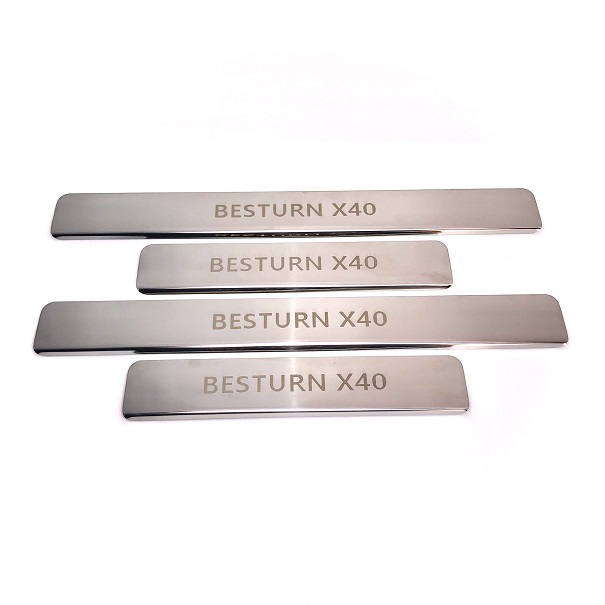 Накладки INOX на пороги из нерж стали для FAW Besturn X40 2019-нв 2550₽