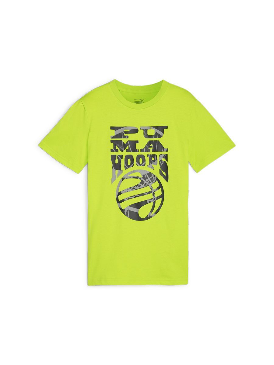 Футболка Puma Basketball Blueprint Tee B, лайм, 140