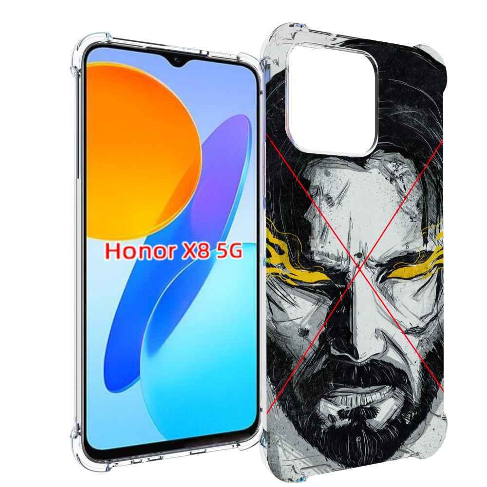 

Чехол MyPads Джон-Уик для Honor X8 5G, Прозрачный, Tocco