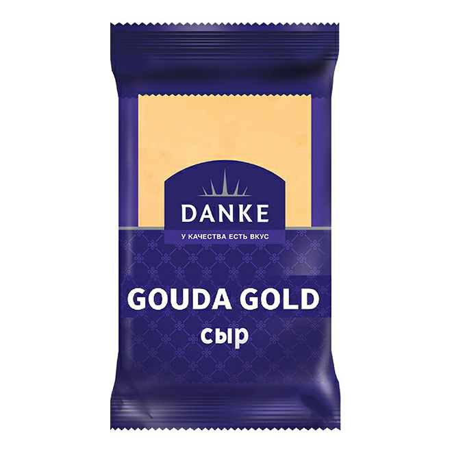 Сыр полутвердый Danke Gouda Gold 45% 180 г