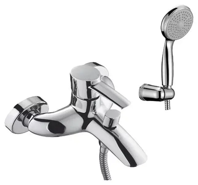 

Смеситель для ванны LeMark ATLANTISS LM3202C с коротким изливом, Серебристый