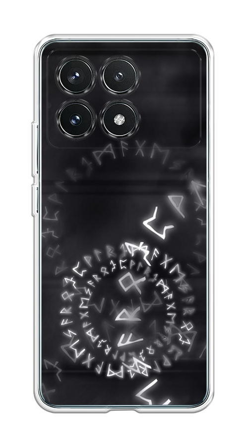 

Чехол на Xiaomi Redmi K70 5G "Руны", Серый;черный, 320850-1