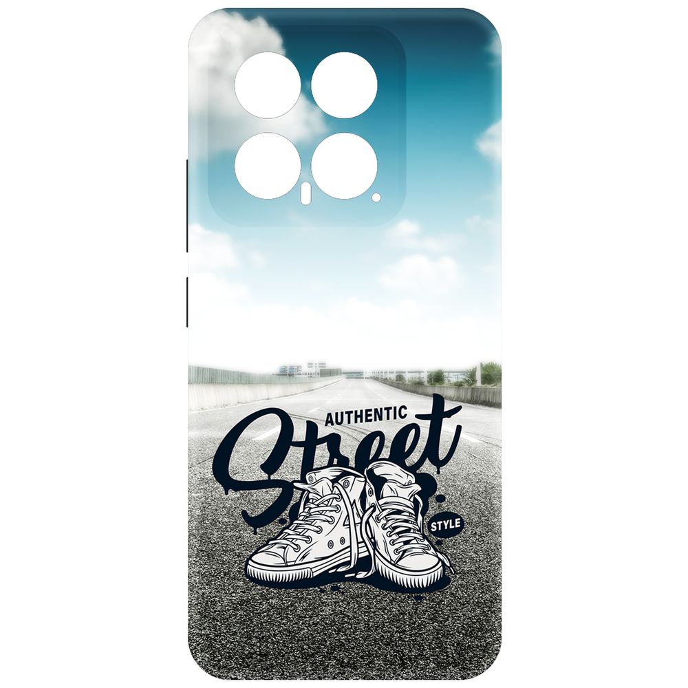 

Чехол-накладка Krutoff Soft Case Кроссовки мужские Уличный стиль для Xiaomi 14 черный