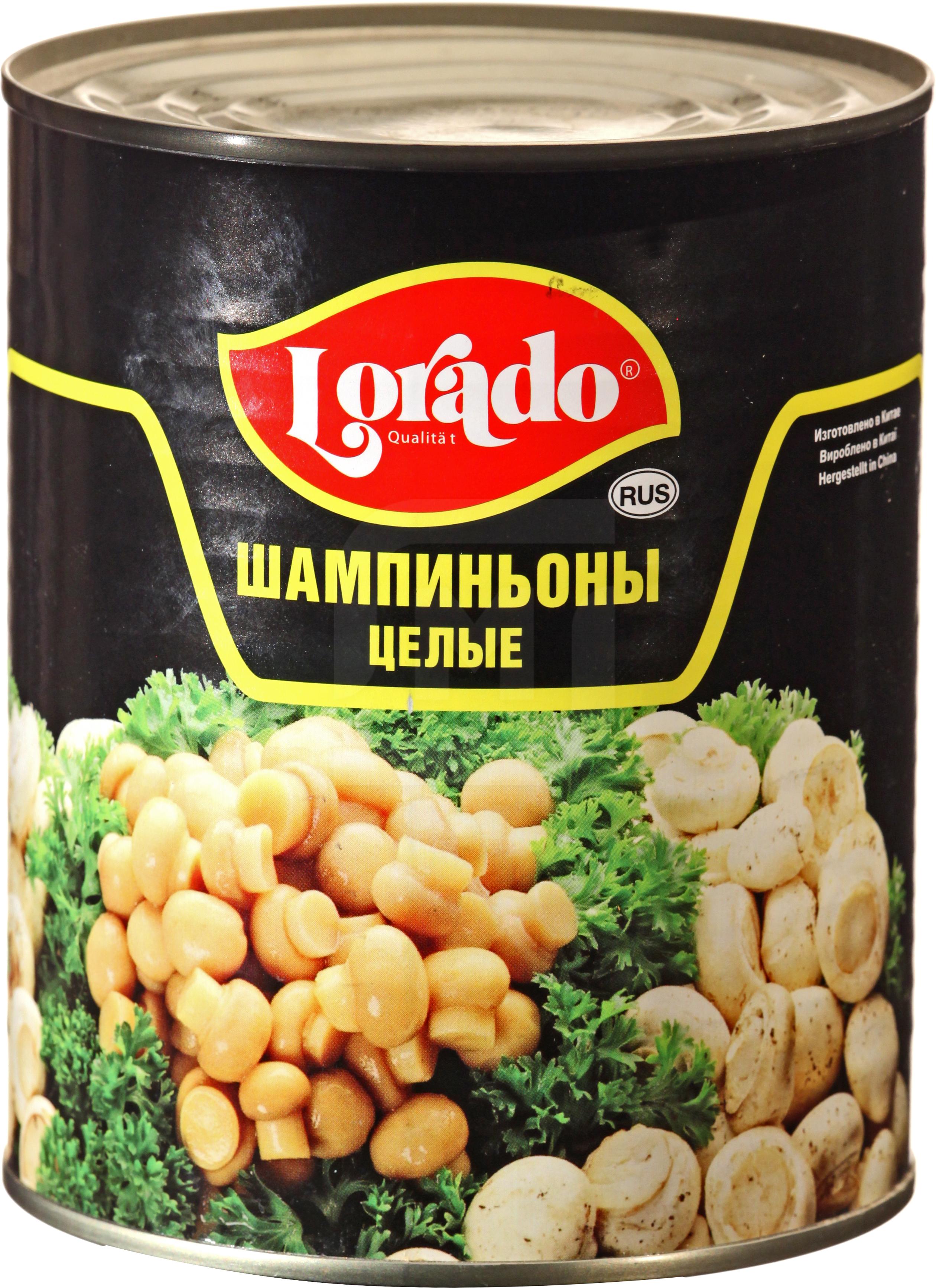 

Грибы Lorado Шампиньоны целые 850 мл