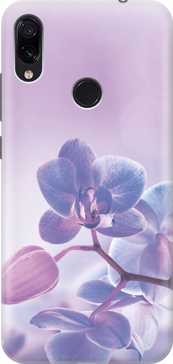 

Чехол на Xiaomi Redmi Note 7 "Лиловые орхидеи", Голубой;фиолетовый, 450
