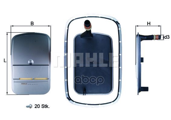 

Фильтр АКПП MAHLE HX159KIT, HX159KIT