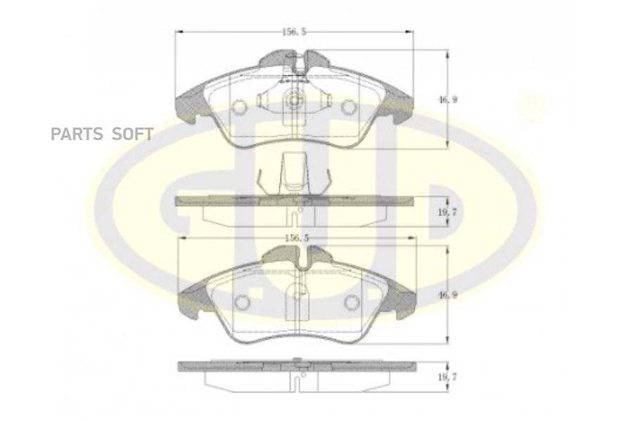 

Колодки тормозные передние mer sprinter 208d/308d. vw lt ii 28-35 95-