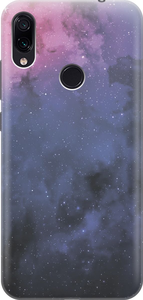 

Чехол на Xiaomi Redmi Note 7 "Звездное зарево", Голубой;синий, 450