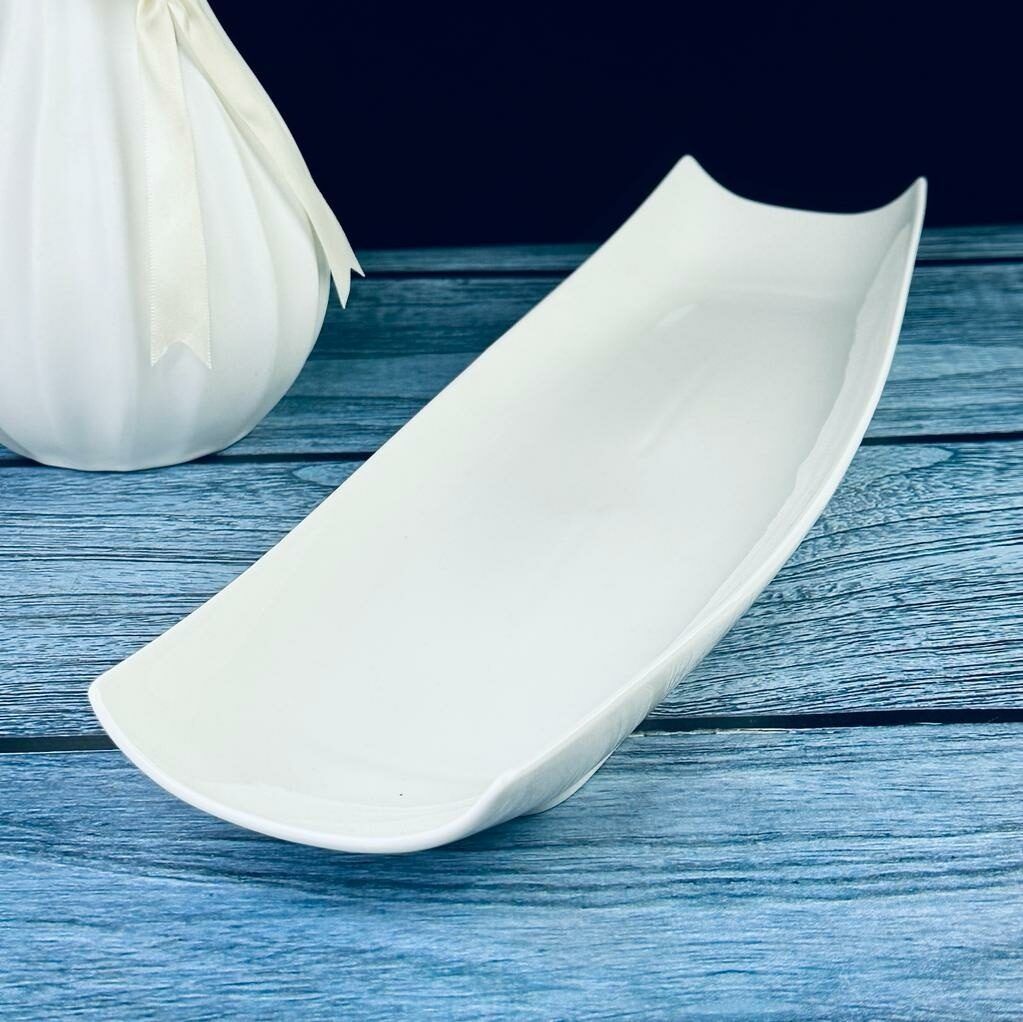 

Прямоугольное Блюдо Lenardi Bianco 46см, фарфор