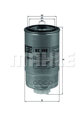 

Фильтр топливный HCV Knecht KC 195, KC195